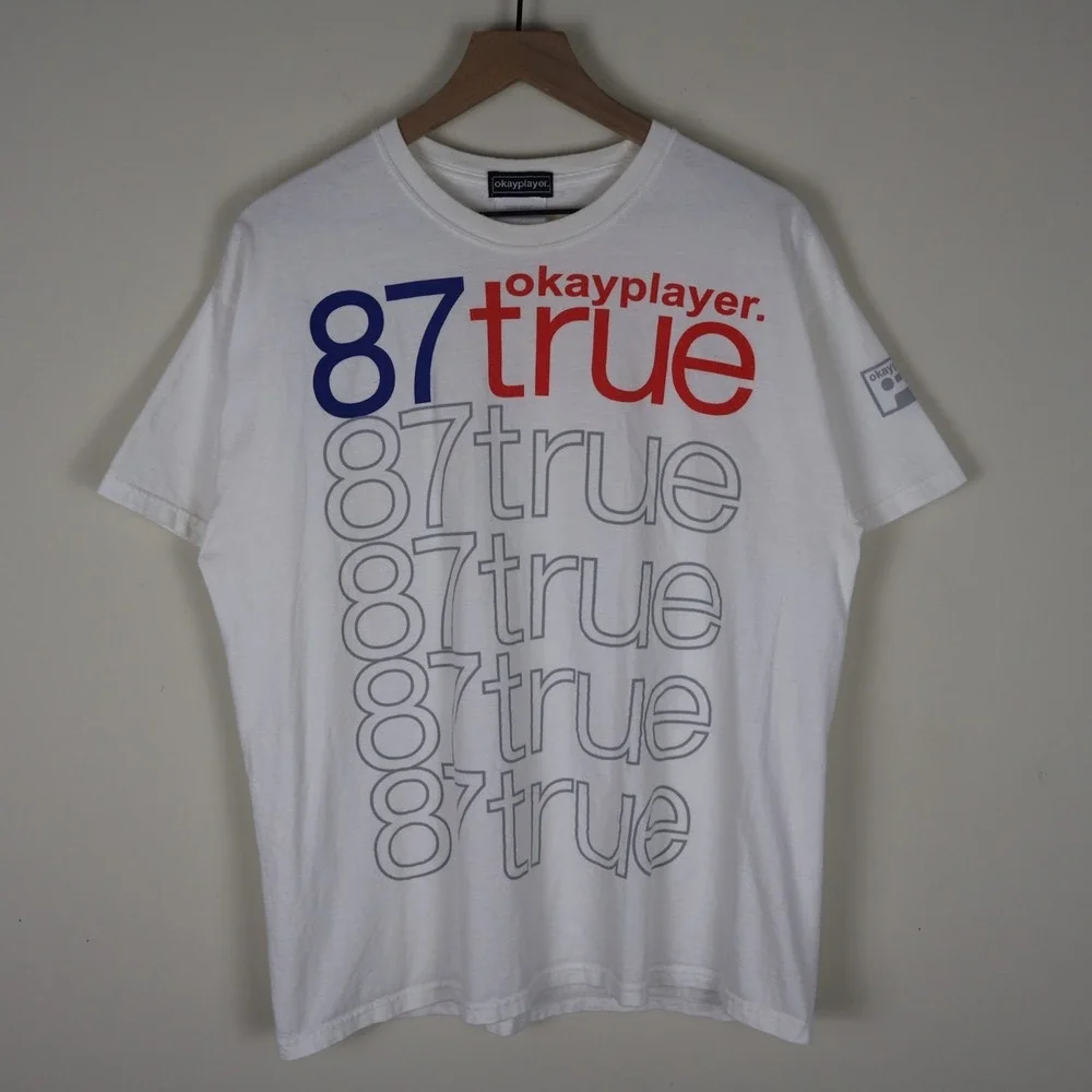 Vintage Y2K Okayplayer 87 True‎ Questlove Hip Hop Media Shirt White XL 22x27